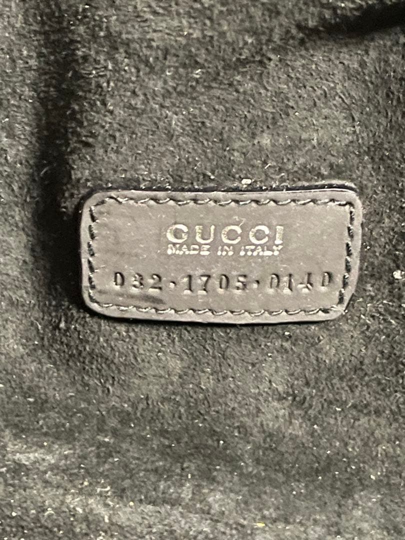 GUCCI バニティバッグ　スウェード　コスメポーチ