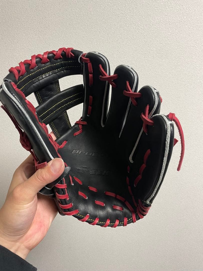 SSK 軟式内野用 プロエッジ ブラック×Rブラウン【844型】