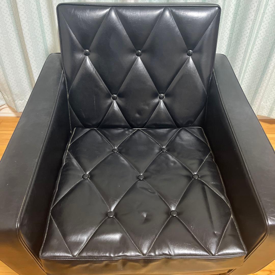 カリモク60　ロビーチェアワンシーター　ブラック