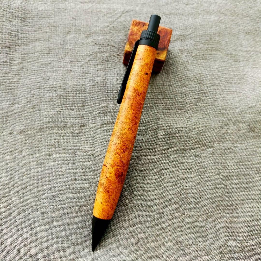 【専用】　ハンドメイド　木軸シャープペン　0.5mm　天然木　ブラック