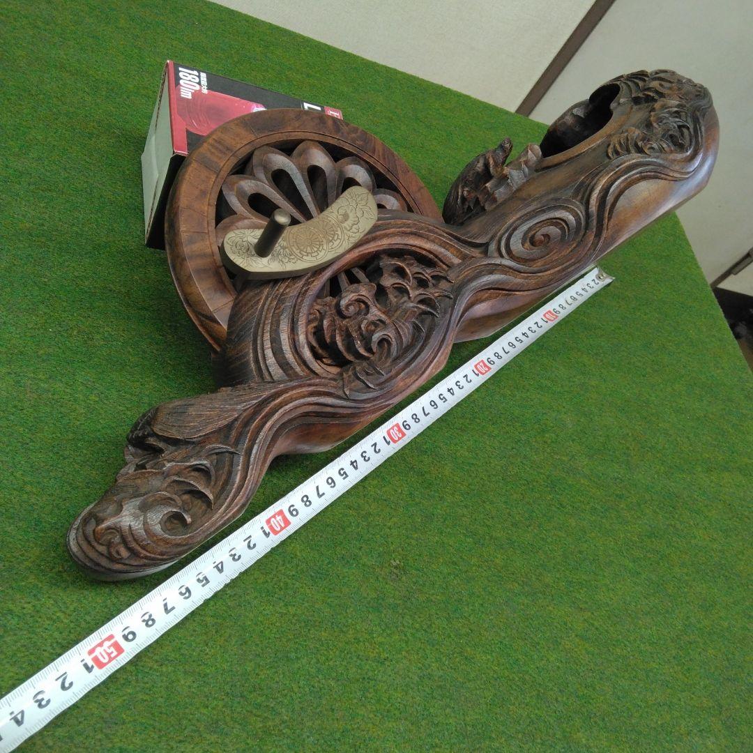 ち*ー様 木製彫刻 亀のデザイン