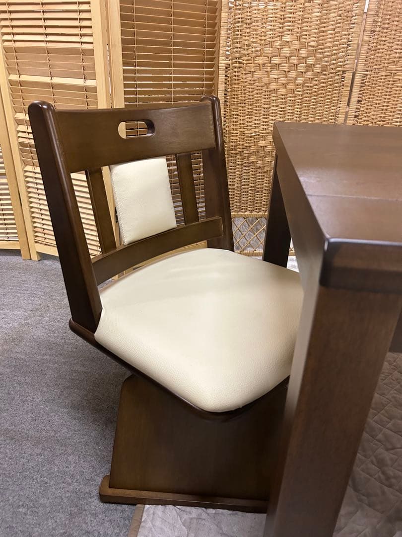 こたつ机　90×90センチ 正方形　　ハイタイプこたつ机