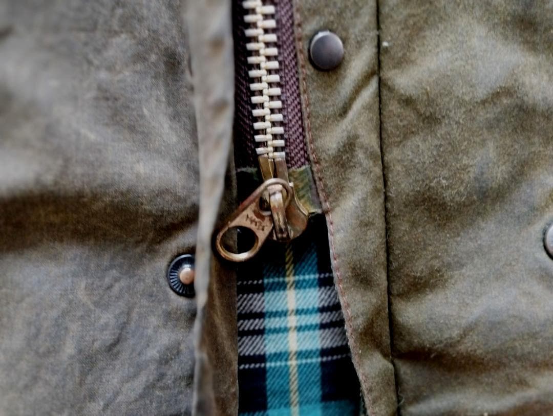 雰囲気抜群　Barbour　２ワラント　 solwayzipper　８０’ｓ
