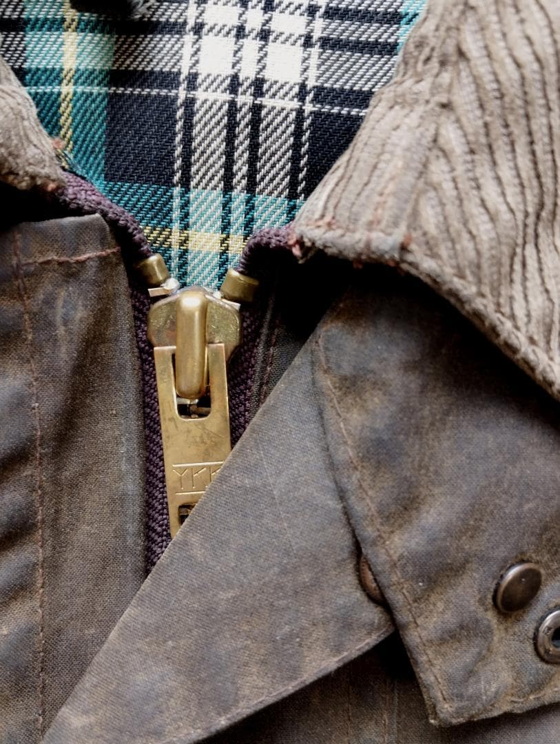 雰囲気抜群　Barbour　２ワラント　 solwayzipper　８０’ｓ