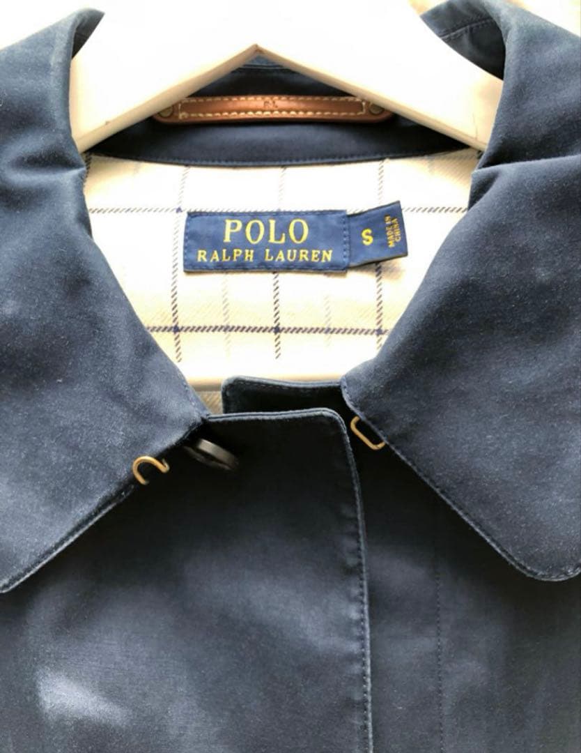 Ralph Lauren ステンカラーコート ネイビー S