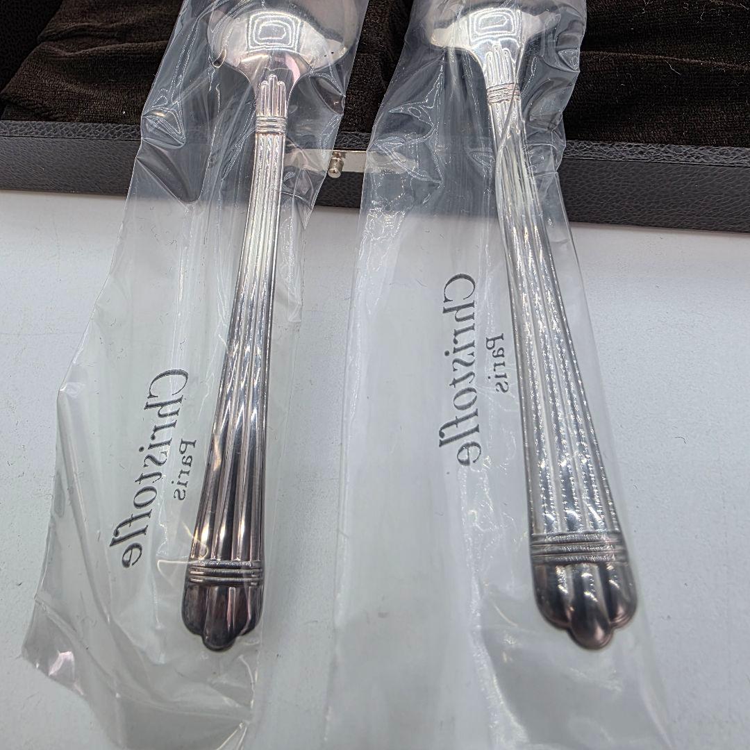 クリストフル Christofle スプーン　2点セット　箱付き