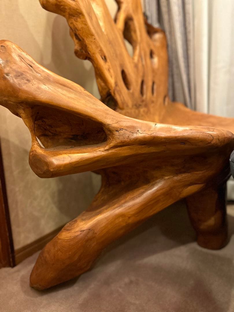 一本木の椅子(2脚)バラ売り不可 ※直接引取り希望