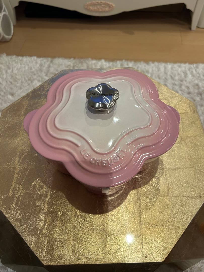 ル・クルーゼ　ブーケピンク　OMBRE PINK フラワーココット　20センチ