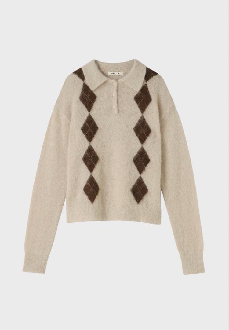 【美品 試着のみ】THE TOE Marien Argyle Knit