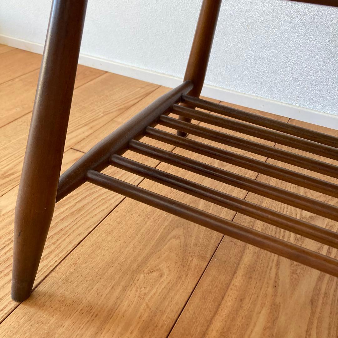 Ercol アーコール　ラベル付き　マガジンラック付きコーヒーテーブル