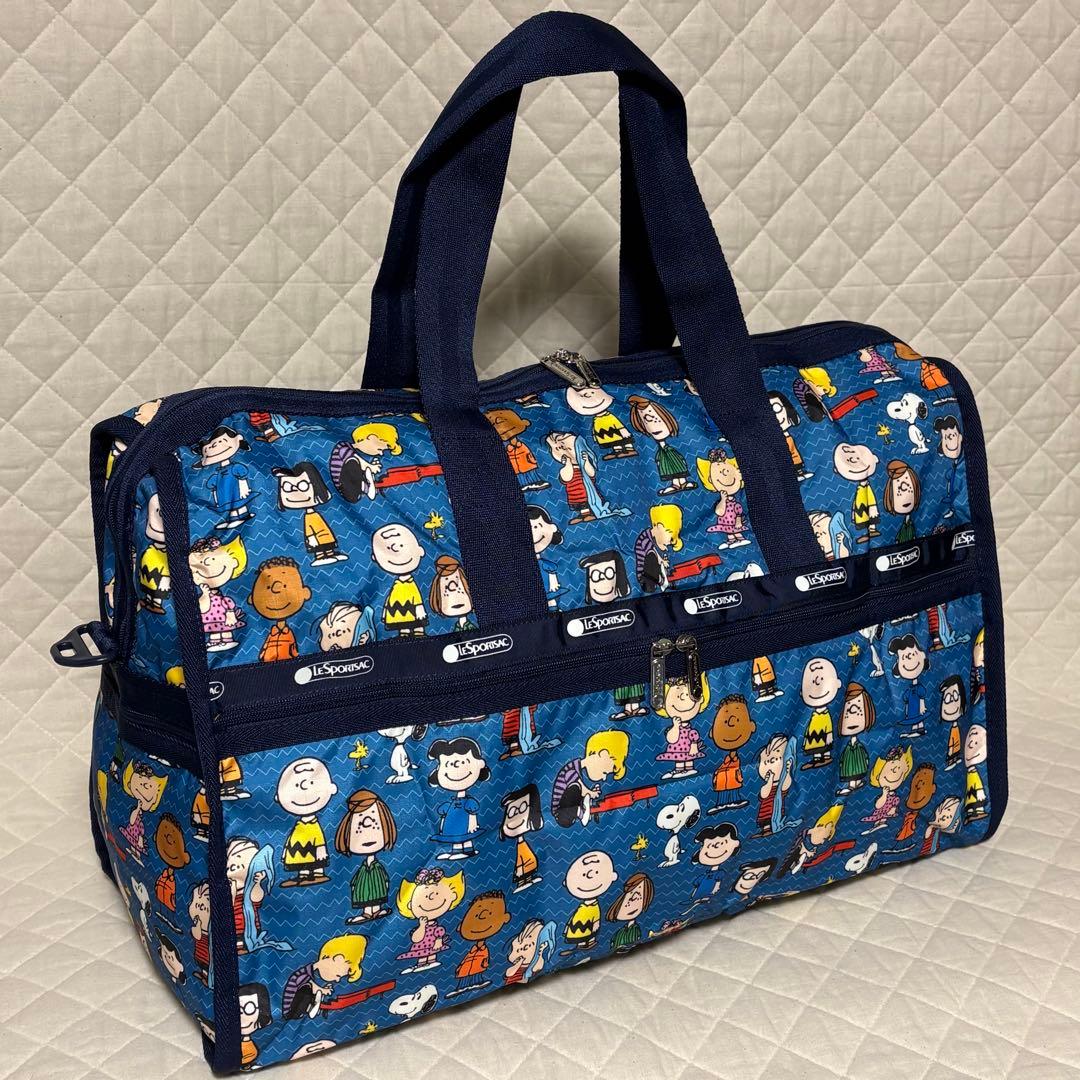 レスポートサック PEANUTS GANG スヌーピー ボストンバッグ　ラージ