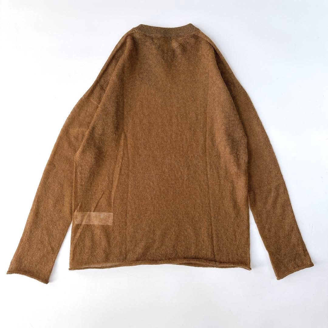 m*k様 新品⁑ATON エイトン　FUGAモヘヤクルーネックニットプルオーバー