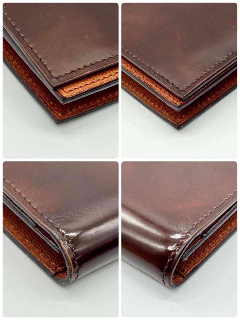 美品 dunhill ダンヒル 二つ折り 長財布 札入れ レザー 箱付き