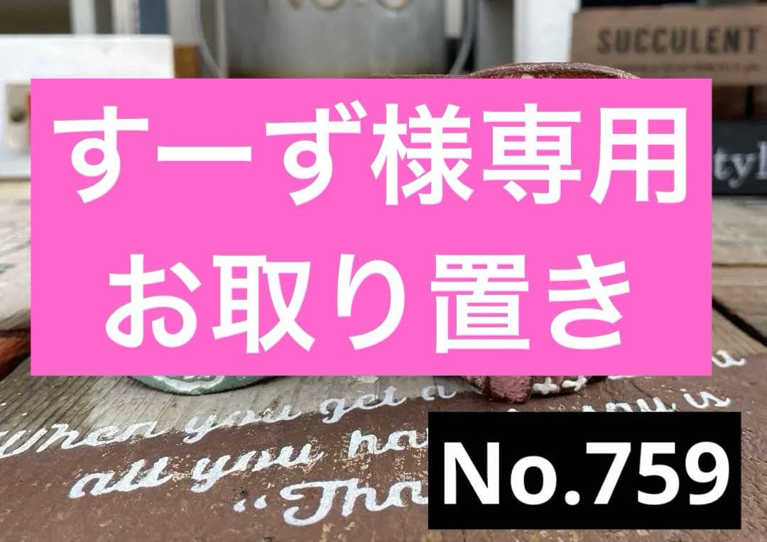 No.759 すーず　名前無料　お取り置き　2,750円