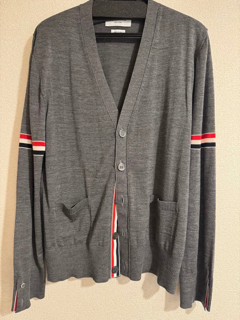 【お正月セール】THOM BROWNE グレー カーディガン サイズ2