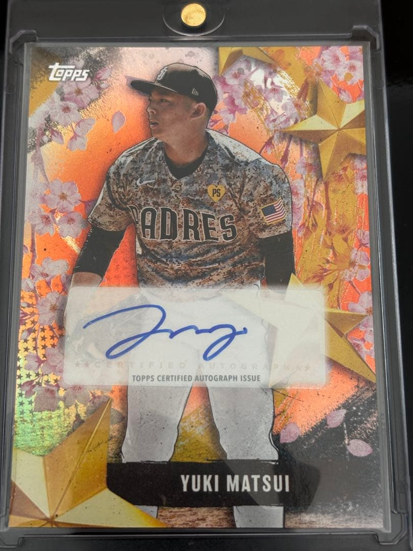 2025 topps TOKYO 松井裕樹 直筆サインカード 25枚限定