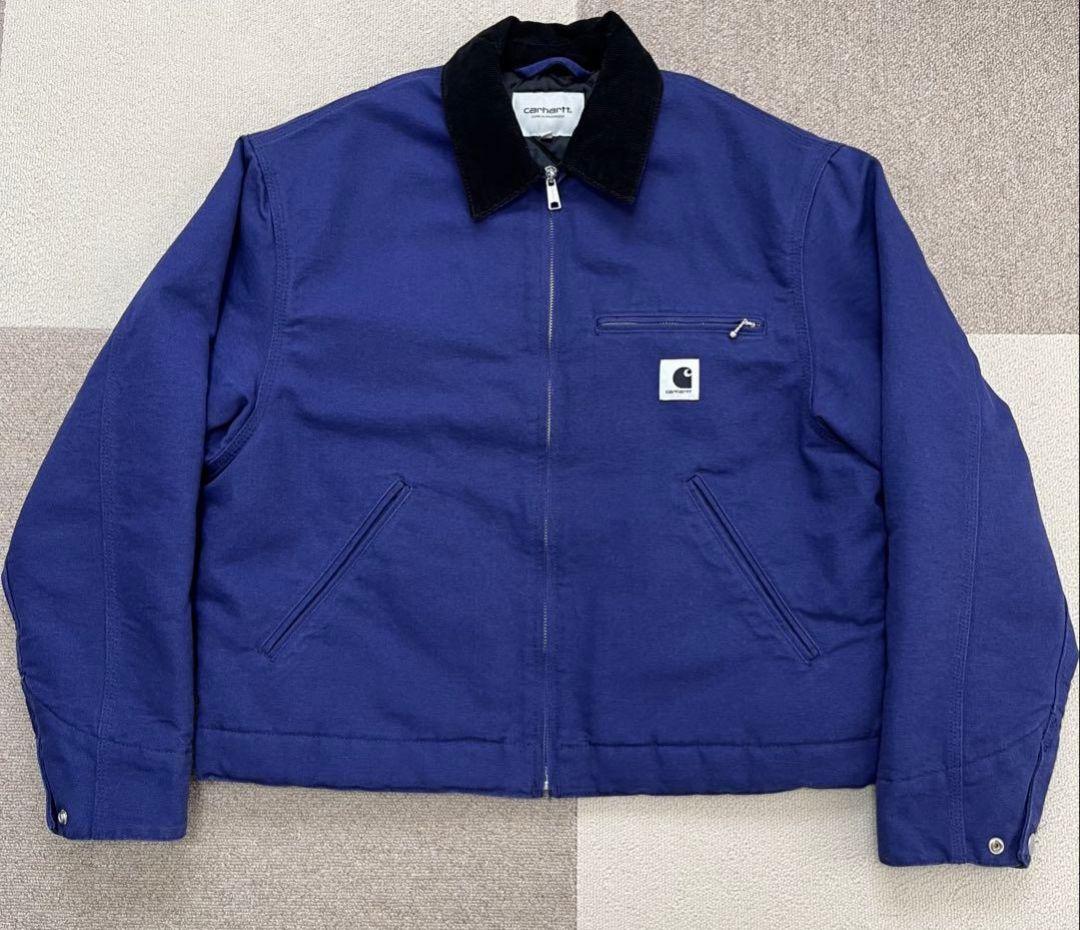 Carhartt デトロイト　ジャケット　ネイビー　ブルー　青　Sサイズ
