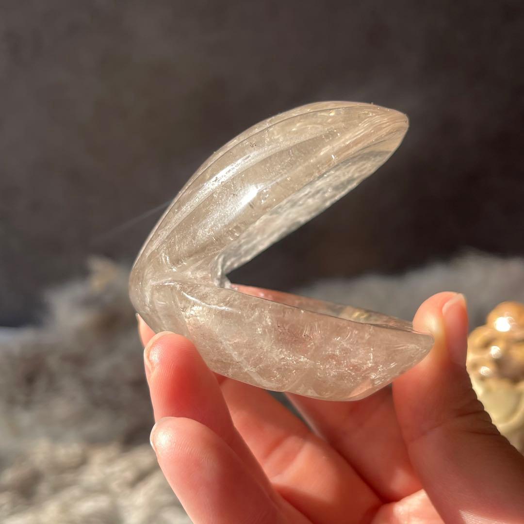 スモーキークォーツ シェル トレイ