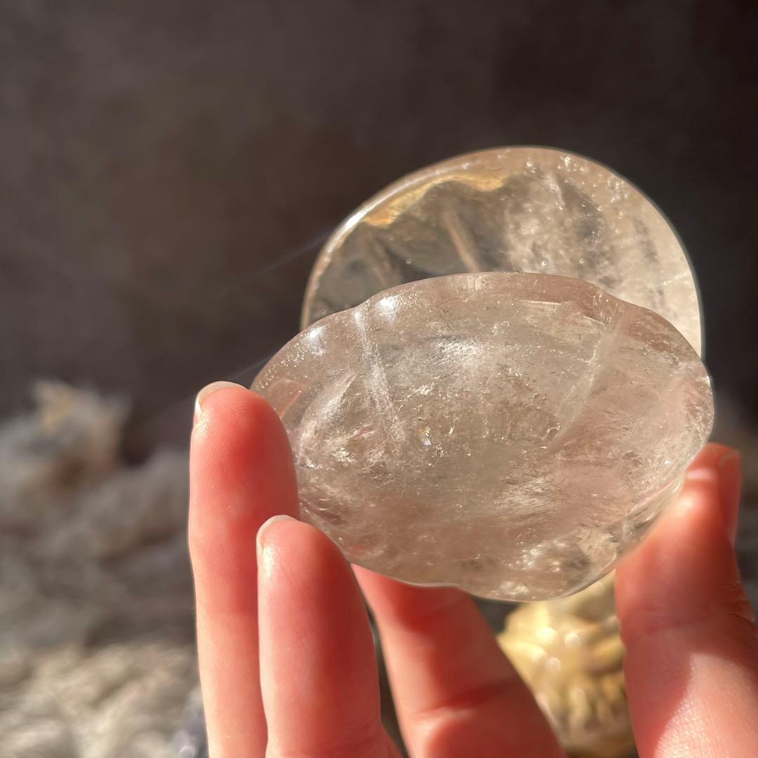 スモーキークォーツ シェル トレイ