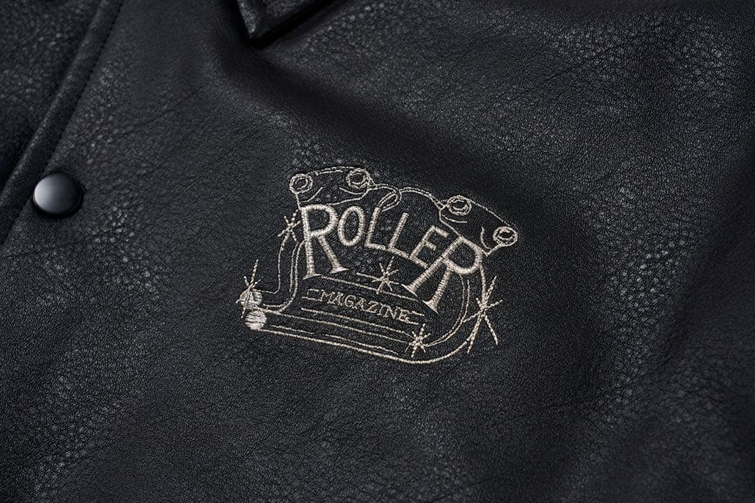 2/8まで値下げ中ROLLER MAGAZINE フェイクレザーコーチジャケット