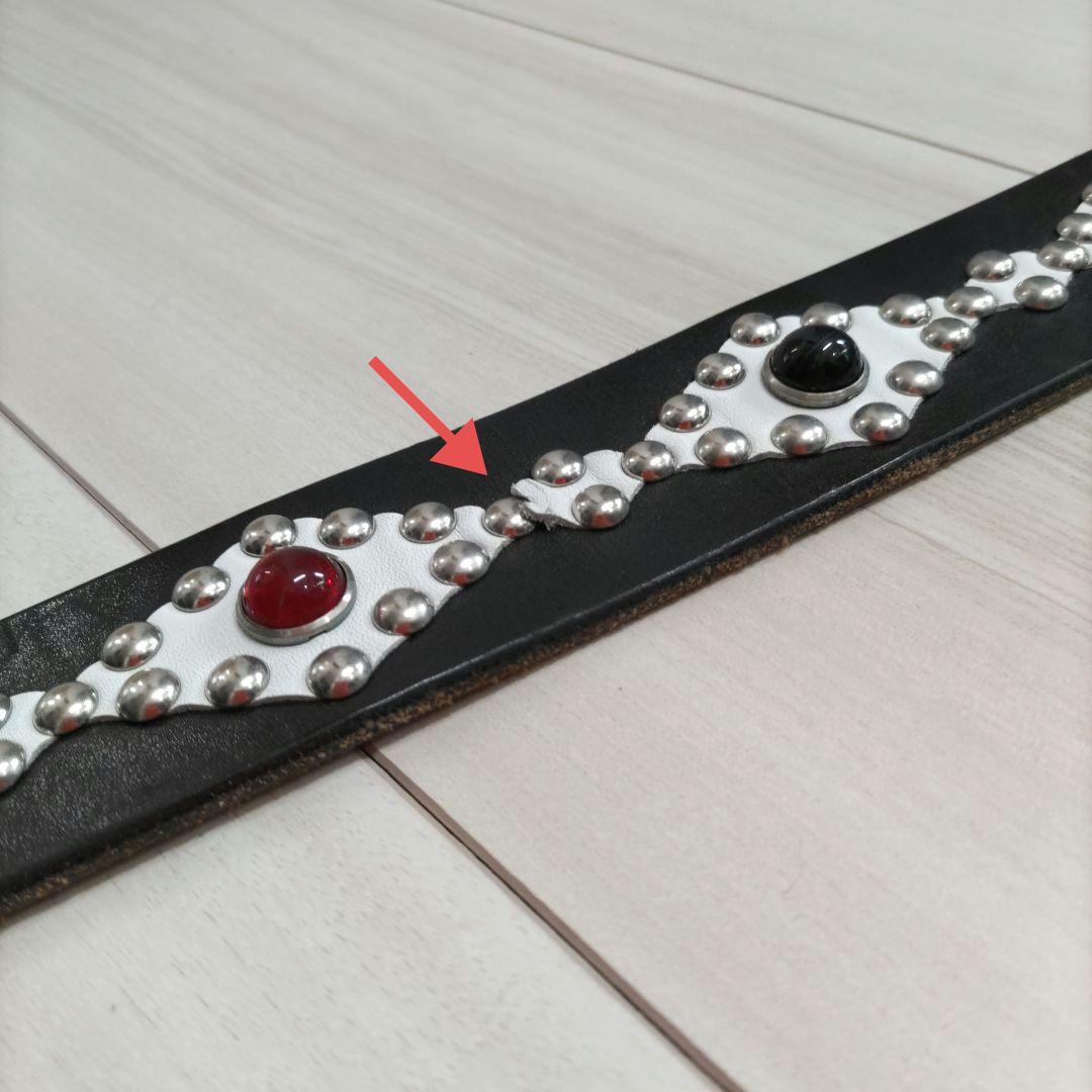 REDMOON スタッズ ベルト 黒 スティングレイ