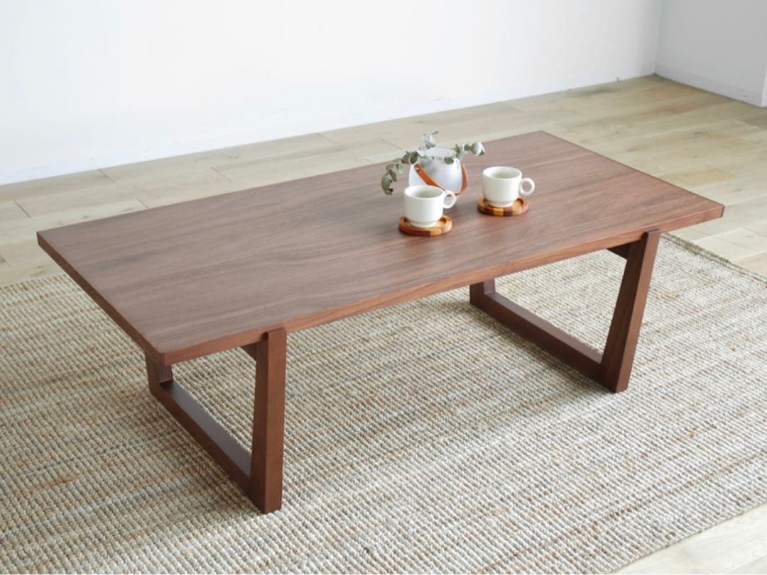 【未使用】国産センターテーブル　ブラウン