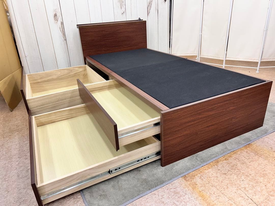 ニトリ　チェストベッド　シグナル3 シングルベッドフレーム