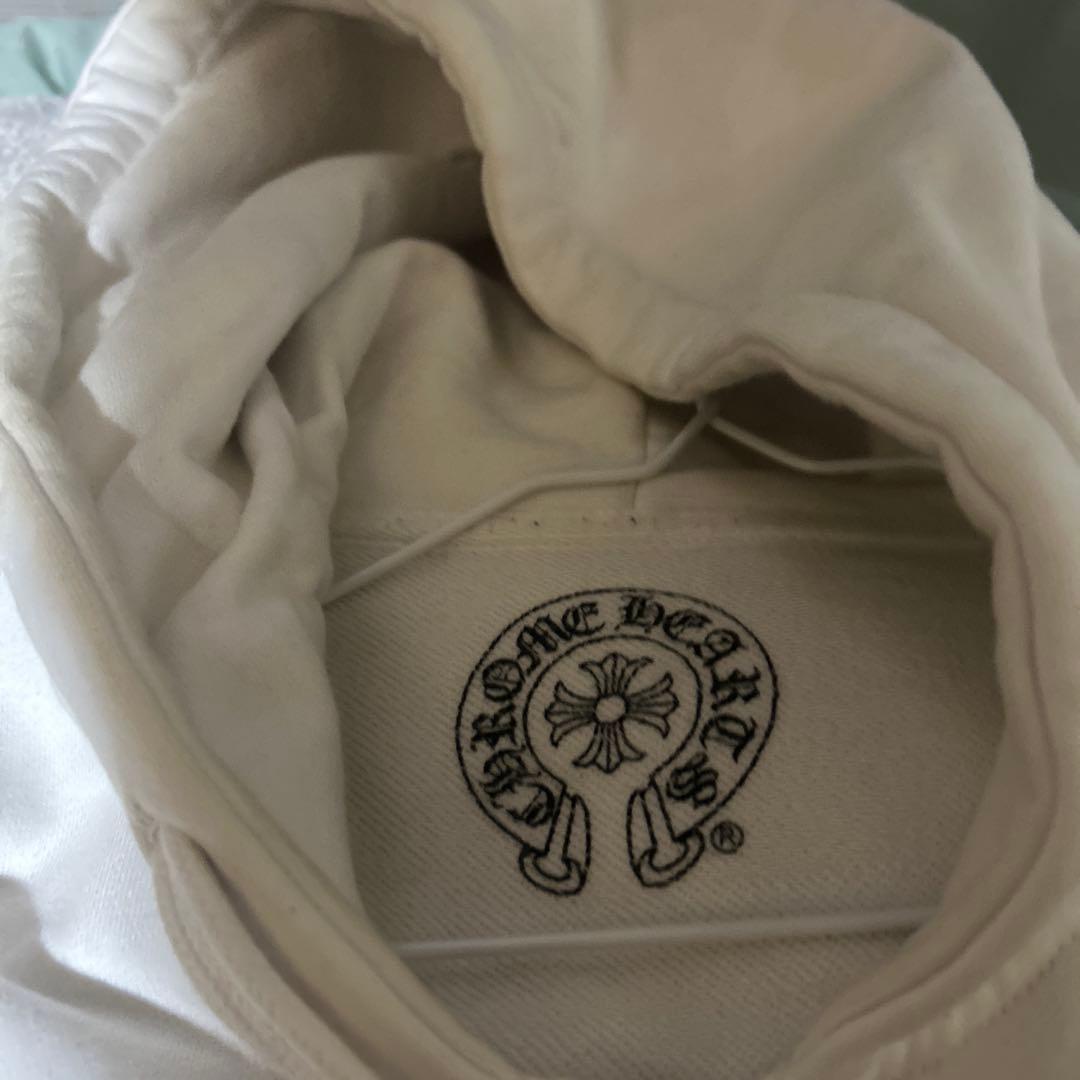 CHROME HEARTS ホワイト ジップアップパーカー 正規品