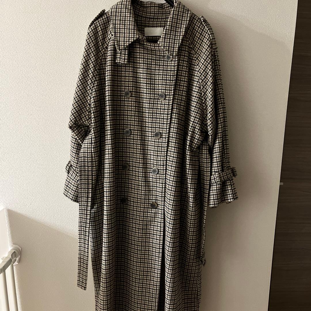 will fully チェック柄ロングコート