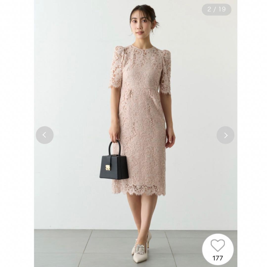 CELFORD コードレースワンピース　結婚式参列