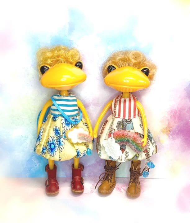 虹のグミと雨粒ドロップのショルダー　大① ハンドメイド