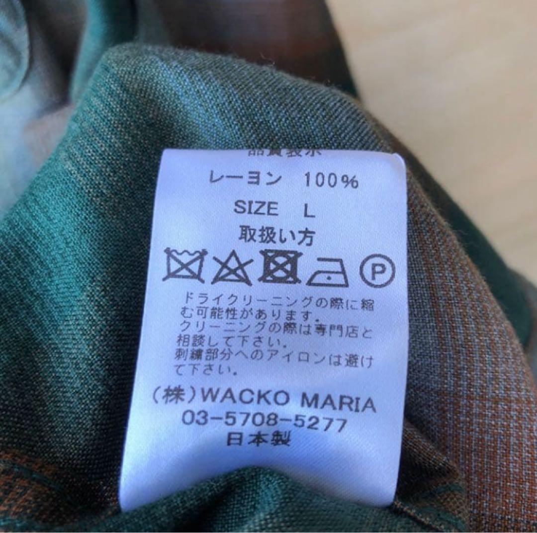 超美品　WACKO MARIA オンブレシャツ Lサイズ