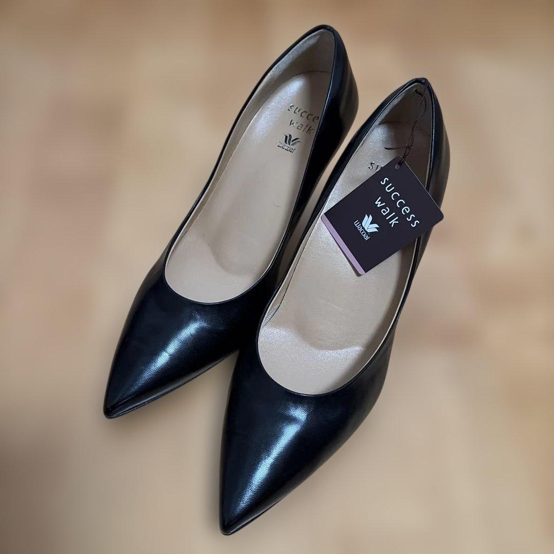 新品未使用☆本革☆ワコール／サクセスウォーク 23cm ヒール7cm☆