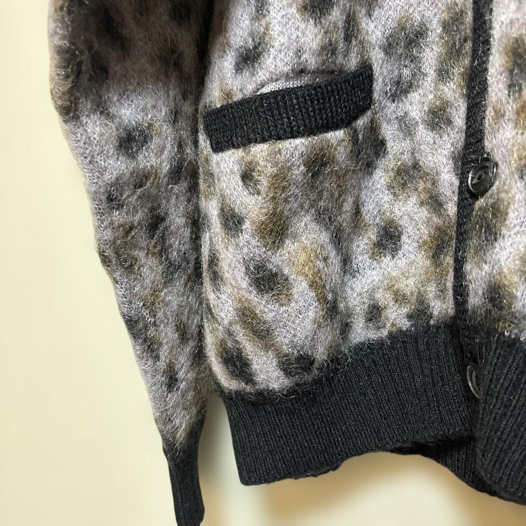 wackomaria ワコマリア レオパード カーディガン パープル Lサイズ