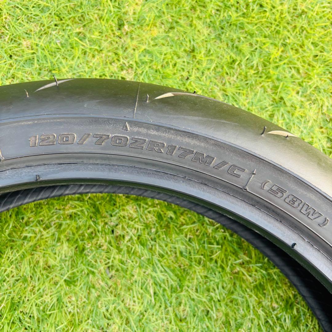 バリ溝　ブリヂストン RS10R 120/70ZR17 180/55ZR17
