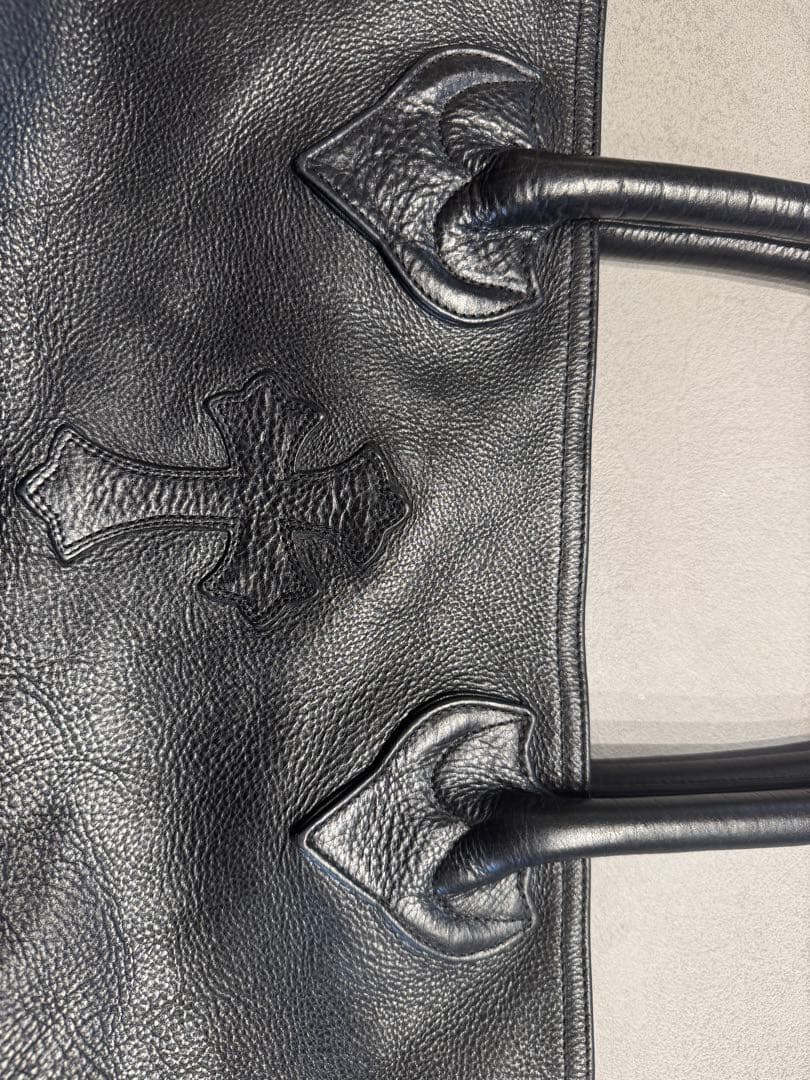 CHROME HEARTS/クロムハーツ /クロスパッチ レザーFSトートバッグ
