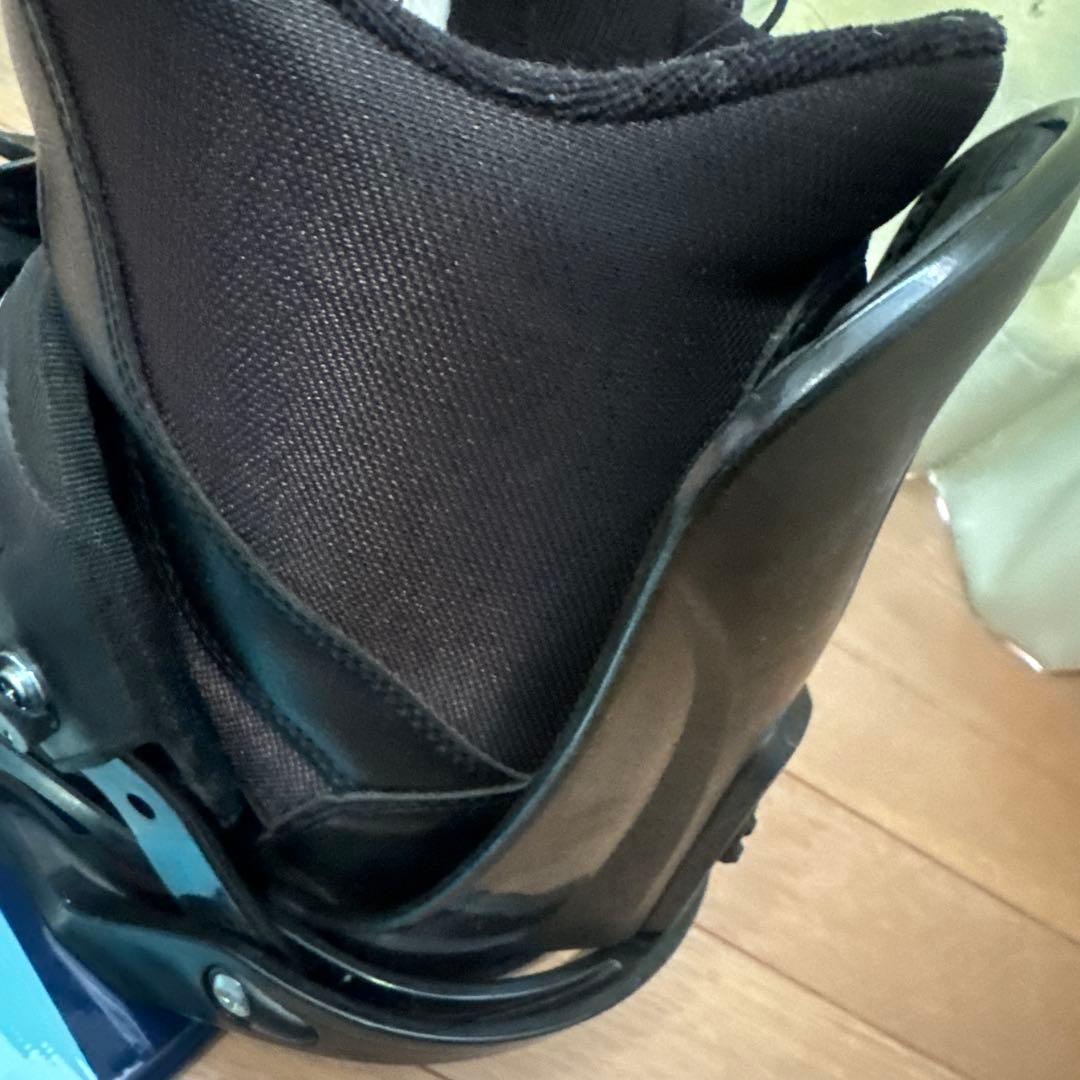 ジャンク品　スノーボード 青/黒 グラフィックデザイン　108センチ3点セット