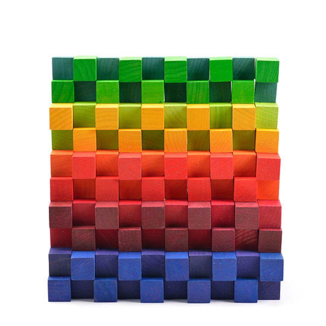 【新品未開封】GRIMM’S グリムス にじのキューブ・大・100pcs