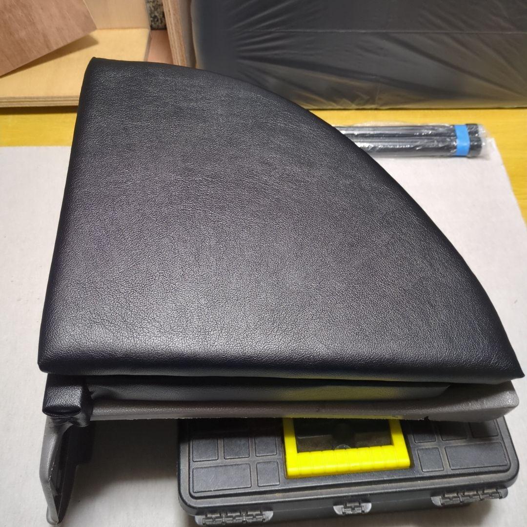 【タコちゃん】フラット4点セット【ブラックレザー】&ハイルーフ棚【型紙】