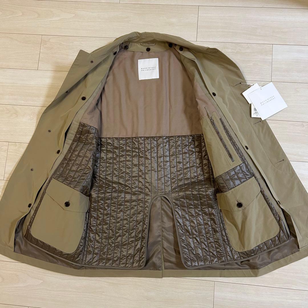 【新品】マッキントッシュ フィロソフィー ステンカラーコート 中綿ライナー L