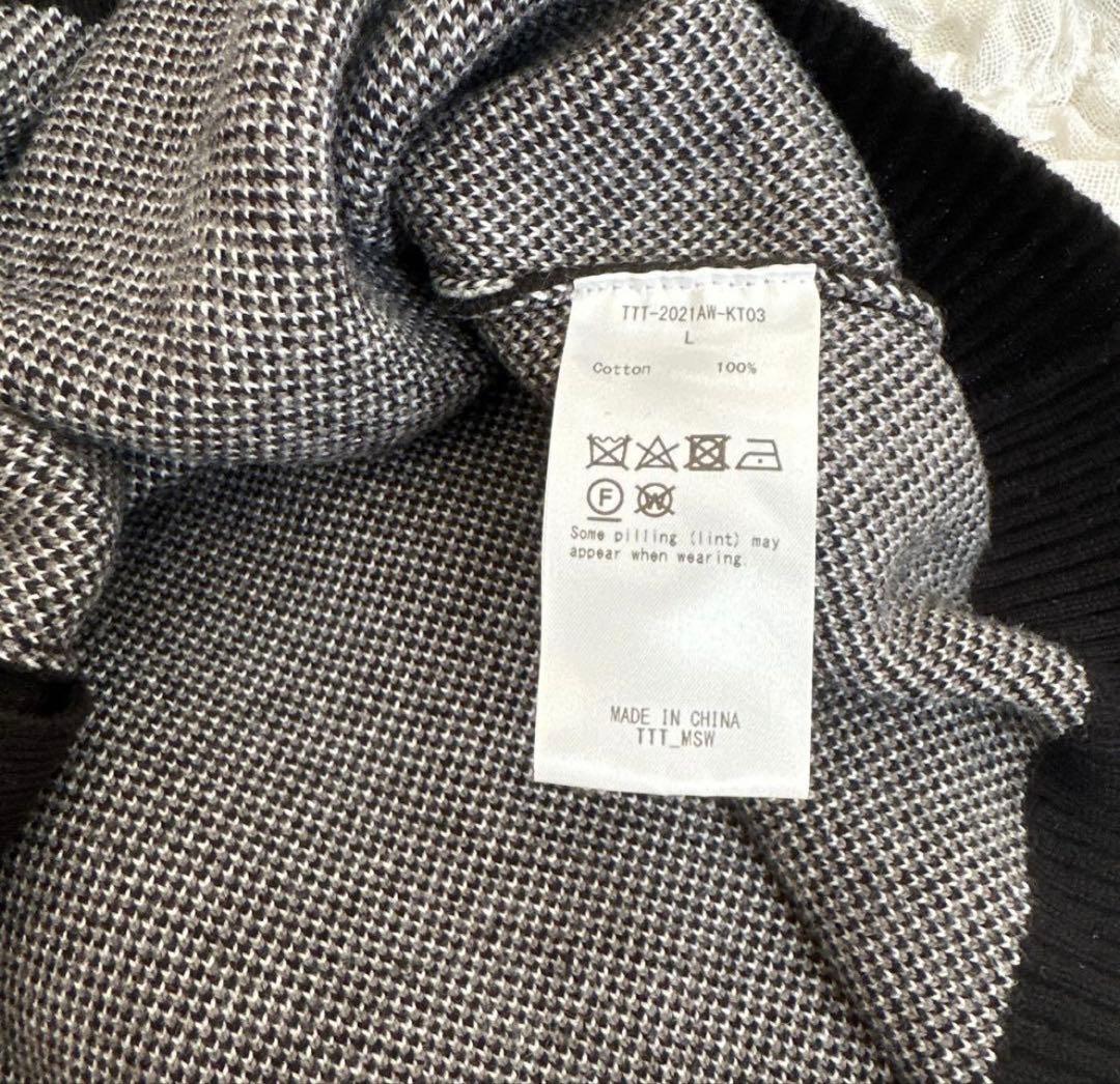 トップス TTT MSW 21AW Panther Knit Cardigan L