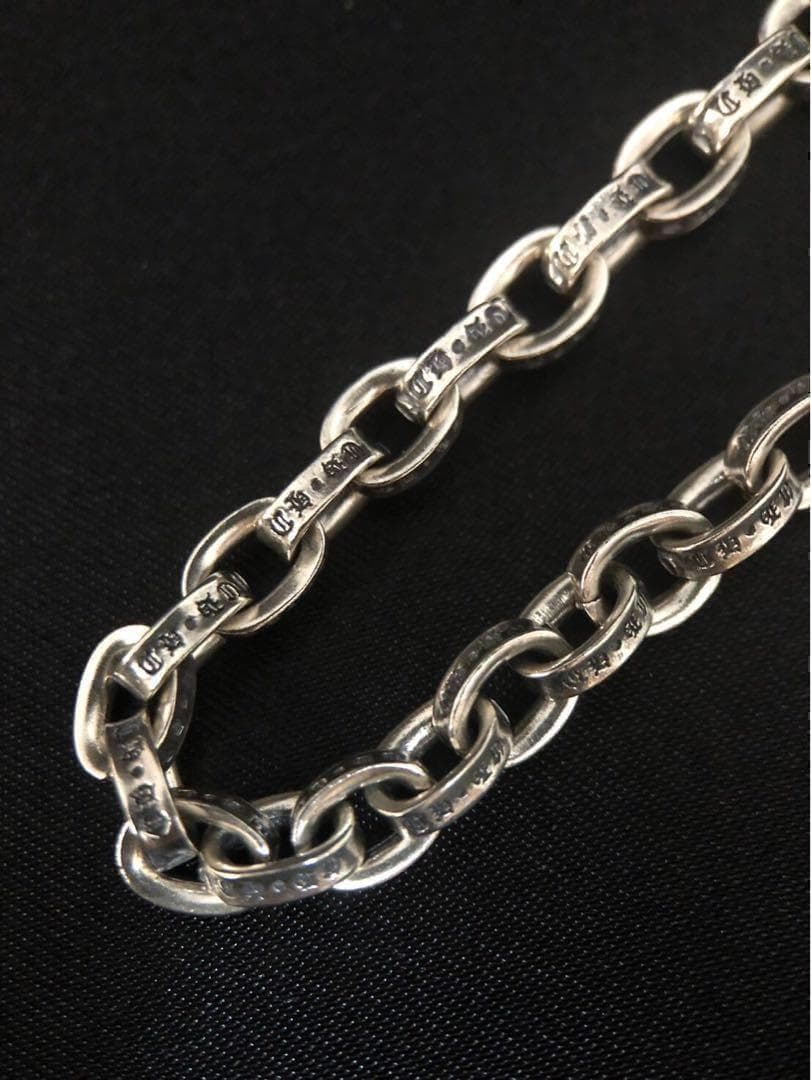 シルバー925 ペーパーチェーン　ブレスレット　20cm 2-33 4404