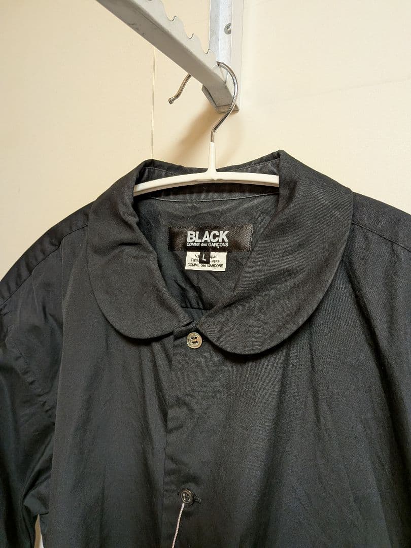 Black Comme des Garcons ラウンドカラーシャツ