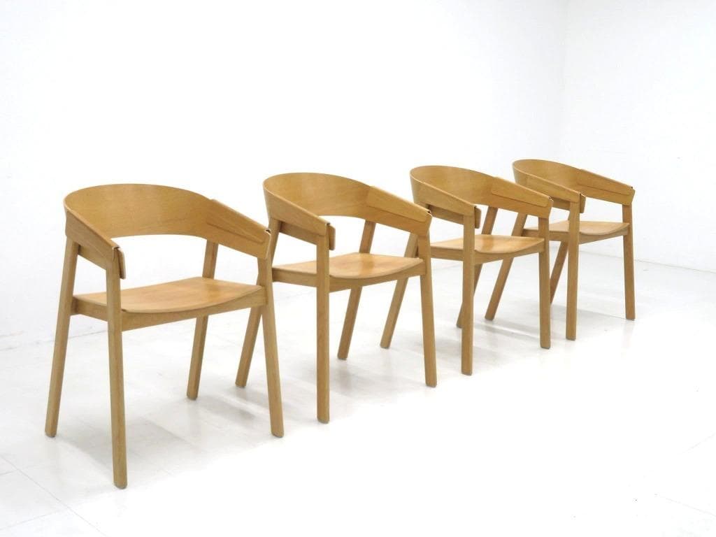展示品　ムート　カバーチェア　4脚セット　デンマーク　北欧　　ダイニングチェア