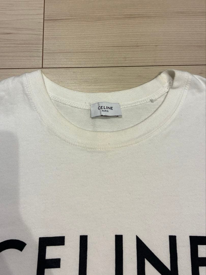 CELINE ロゴ Tシャツ ホワイト