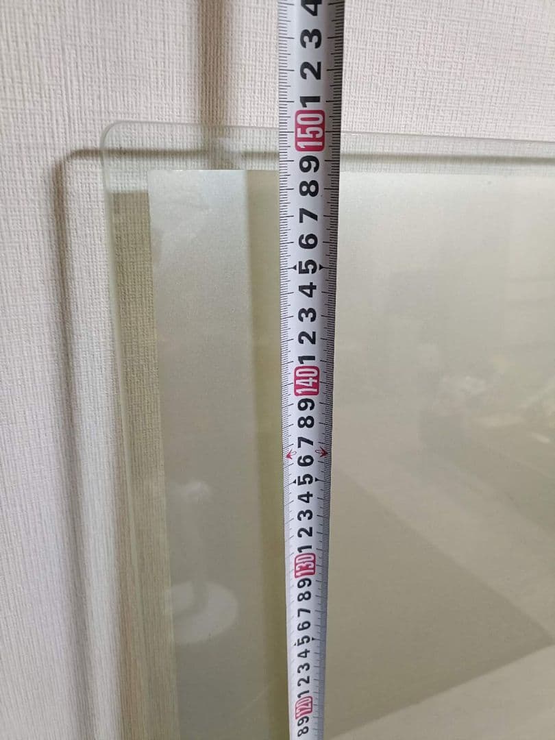 カリモク　150cm ガラス天板ダイニングテーブルのみ