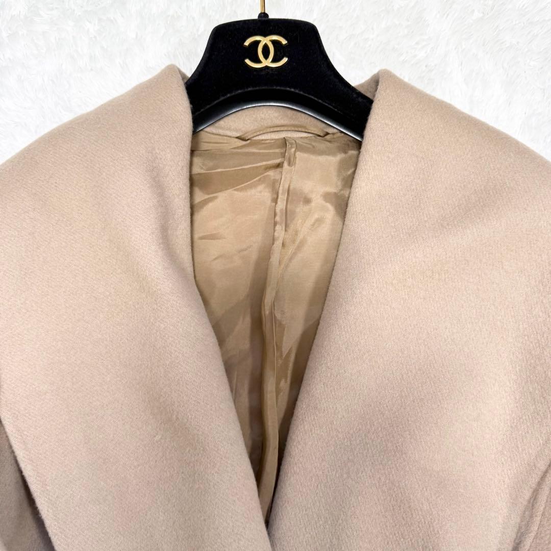 【極美品✨】アナイ 定価10万 シャルムビーバーショールカラーコート 38