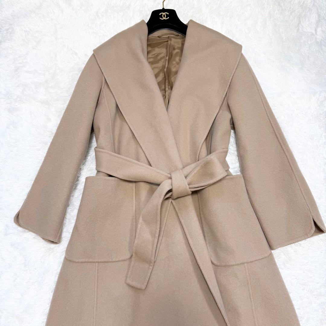 【極美品✨】アナイ 定価10万 シャルムビーバーショールカラーコート 38