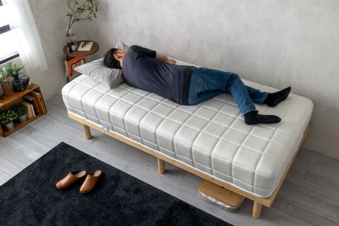 ①SLEEPY TOFU とうふマットレス ホワイト寝具 マット 【セミダブル】