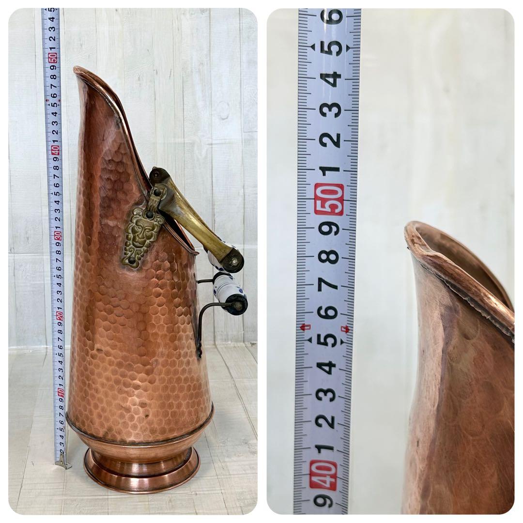 銅製 アンティーク フラワーポット